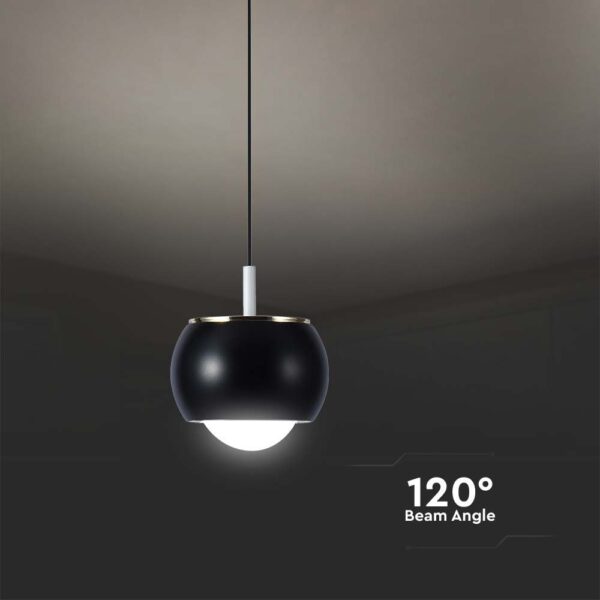 Κρεμαστό φωτιστικό οροφής LED 7W 3000K Μαύρου Χρώματος V-TAC – 10078