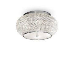 IDEAL LUX Φωτιστικό Οροφής PASHA 6xE14 Χρωμίου – 100784