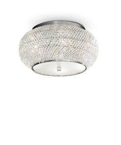 IDEAL LUX Φωτιστικό Οροφής PASHA 6xE14 Χρωμίου – 100784