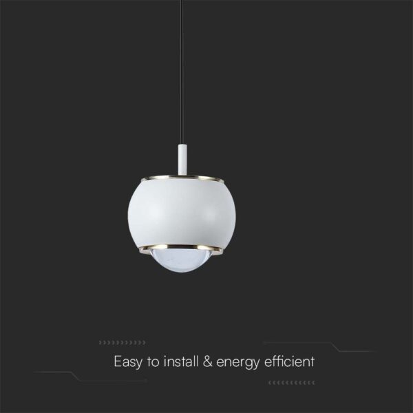 Κρεμαστό φωτιστικό οροφής LED 7W 4000K Λευκού Χρώματος V-TAC – 10079