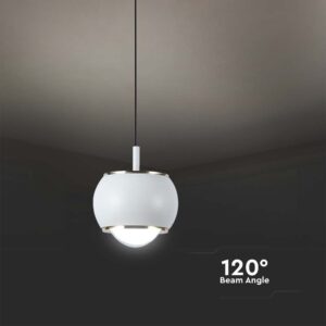 Κρεμαστό φωτιστικό οροφής LED 7W 4000K Λευκού Χρώματος V-TAC – 10079