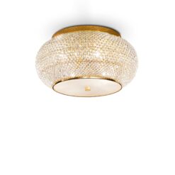 IDEAL LUX Φωτιστικός Οροφής PASHA 6xE14 Χρυσού Χρώματος – 100807
