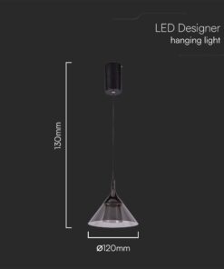 Kρεμαστό φωτιστικό οροφής LED 9W 4000K Μαύρου Χρώματος V-TAC – 10081