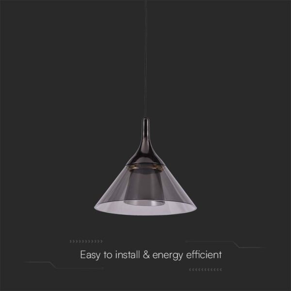 Kρεμαστό φωτιστικό οροφής LED 9W 4000K Μαύρου Χρώματος V-TAC – 10081