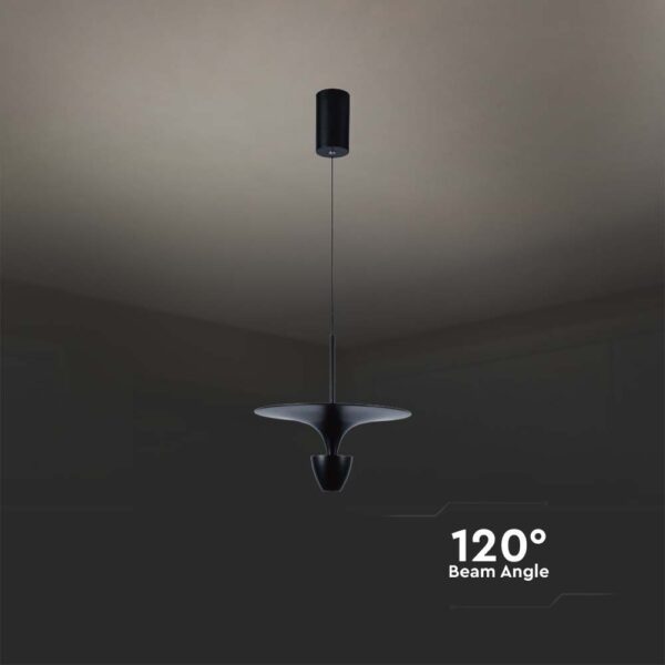 Κρεμαστό φωτιστικό LED 9W 4000K Μαύρου Χρώματος V-TAC – 10083