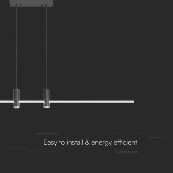 Kρεμαστό φωτιστικό Designer LED 19W 3000K Μαύρου Χρώματος V-TAC – 10060