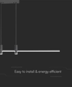 Κρεμαστό φωτιστικό LED 19W 4000K Μαύρου Χρώματος V-TAC – 10088