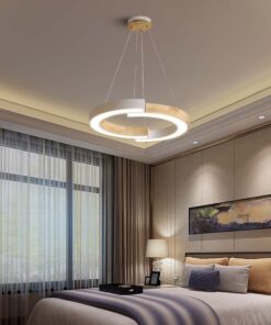 Κρεμαστό φωτιστικό LED 32W 4000K Χρώματος Λευκού και Ξύλου V-TAC – 10089