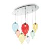 IDEAL LUX Κρεμαστό Φωτιστικό CLOWN 7xG9 Πολύχρωμο Φωτιστικό – 100937