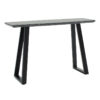 Console Rouse pakoworld MDF black marble- metal black leg 120x40x78cm 101-000076