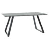 Dinning table Rouse pakoworld MDF black marble- metal black leg design 160x90x75cm 101-000077