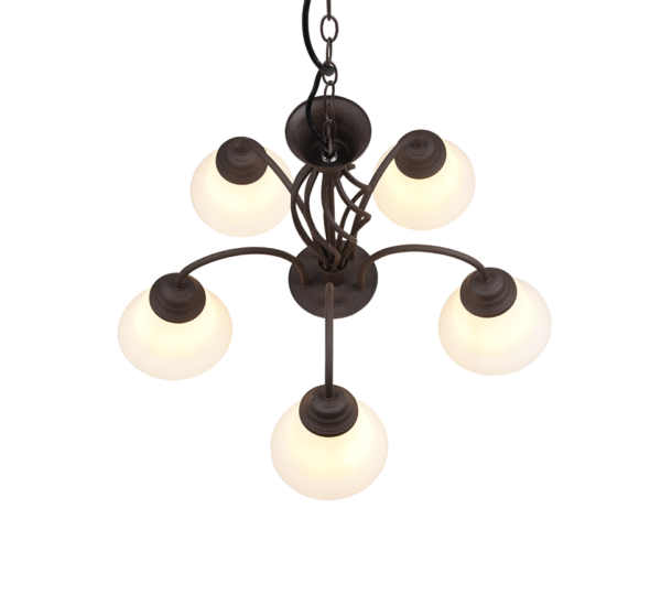 Πολύφωτο Trio Lighting 5xE14   Σκουριά Μεταλλικό    – 101000524