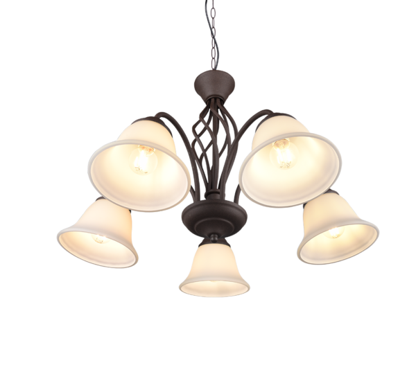 Πολύφωτο Trio Lighting 5xE14   Σκουριά Μεταλλικό    – 101000524