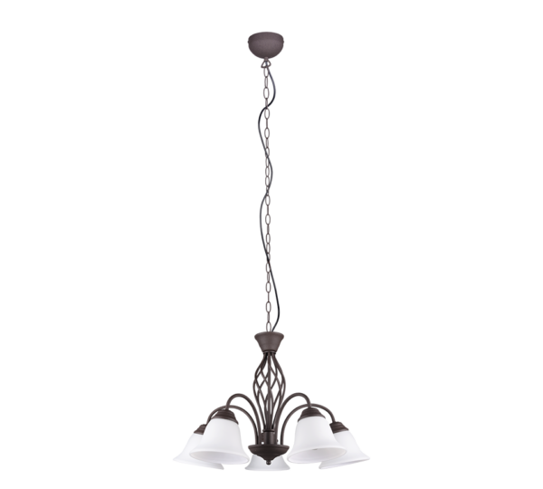 Πολύφωτο Trio Lighting 5xE14   Σκουριά Μεταλλικό    – 101000524