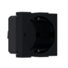 ^ MODYS ΠΡΙΖΑ ΣΟΥΚΟ ΑΣΦΑΛΕΙΑΣ ΜΑΥΡΗ ΜΑΤ  2 ΣΤ. 2P+E 16A 250VAC IP20 ACA – 10101312310