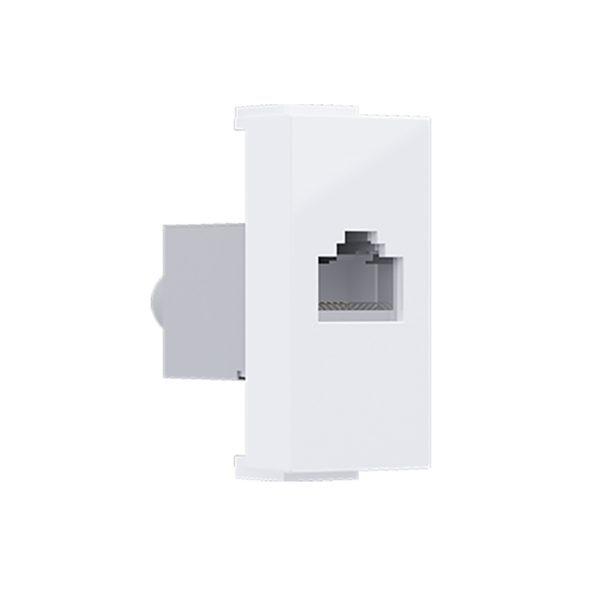 ^ MODYS ΠΡΙΖΑ ΔΙΚΤΥΟΥ ΛΕΥΚΗ 1 ΣΤ. RJ45 CAT.6 ΜΕ ΘΩΡΑΚΙΣΗ IP20 ACA - 10101312433