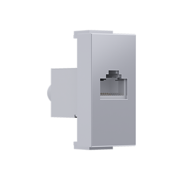 ^ MODYS ΠΡΙΖΑ ΔΙΚΤΥΟΥ ΑΣΗΜΙ 1 ΣΤ. RJ45 CAT.6 ΜΕ ΘΩΡΑΚΙΣΗ IP20 ACA - 10101312443