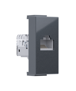 ^ MODYS ΠΡΙΖΑ ΔΙΚΤΥΟΥ ΑΝΘΡΑΚΙ  1 ΣΤ. RJ45 CAT.5E ΧΩΡΙΣ ΘΩΡΑΚΙΣΗ IP20 ACA – 10101312451