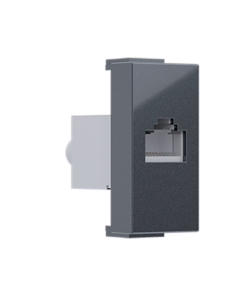 ^ MODYS ΠΡΙΖΑ ΔΙΚΤΥΟΥ ΑΝΘΡΑΚΙ  1 ΣΤ. RJ45 CAT.6A ΜΕ ΘΩΡΑΚΙΣΗ IP20 ACA – 10101312546