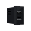 ^ MODYS ΠΡΙΖΑ ΤΡΟΦΟΔΟΣΙΑΣ USB 1 ΣΤ. 2xUSB ΜΑΥΡΗ ΜΑΤ  5VDC 2X1.2A IP20 ACA – 10101412355