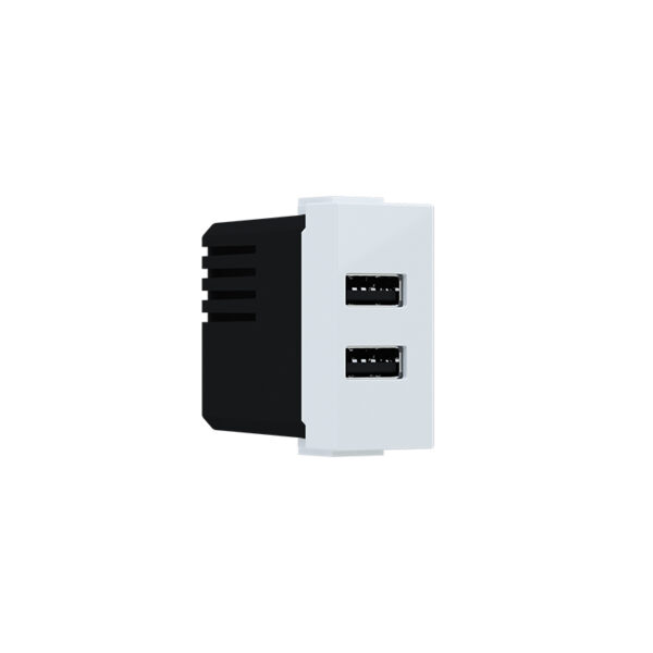 ^ MODYS ΠΡΙΖΑ ΤΡΟΦΟΔΟΣΙΑΣ USB 1 ΣΤ. 2XUSB A+C ΛΕΥΚΟ 5VDC 3A IP20 ACA - 10101412360