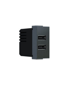 MODYS ΠΡΙΖΑ ΤΡΟΦΟΔΟΣΙΑΣ USB 1 ΣΤ. 2XUSB A+C ΑΝΘΡΑΚΙ 5VDC 3A IP20 ACA – 10101412363
