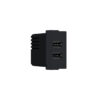 ^ MODYS ΠΡΙΖΑ ΤΡΟΦΟΔΟΣΙΑΣ USB 1 ΣΤ. 2XUSB A+C ΜΑΥΡΟ ΜΑΤ 5VDC 3A IP20 ACA – 10101412364