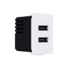 ^ MODYS ΠΡΙΖΑ ΤΡΟΦΟΔΟΣΙΑΣ USB 1 ΣΤ. 2xUSB ΛΕΥΚΗ 5VDC 2X1.2A IP20 ACA – 10101412821