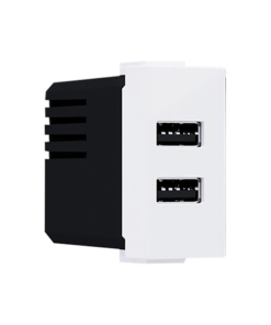 ^ MODYS ΠΡΙΖΑ ΤΡΟΦΟΔΟΣΙΑΣ USB 1 ΣΤ. 2xUSB ΛΕΥΚΗ 5VDC 2X1.2A IP20 ACA – 10101412821