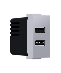 ^ MODYS ΠΡΙΖΑ ΤΡΟΦΟΔΟΣΙΑΣ USB 1 ΣΤ. 2xUSB ΑΣΗΜΙ 5VDC 2X1.2A IP20 ACA – 10101412825