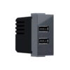 ^ MODYS ΠΡΙΖΑ ΤΡΟΦΟΔΟΣΙΑΣ USB 1 ΣΤ. 2xUSB ΑΝΘΡΑΚΙ 5VDC 2X1.2A IP20 ACA – 10101412827