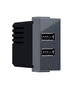 ^ MODYS ΠΡΙΖΑ ΤΡΟΦΟΔΟΣΙΑΣ USB 1 ΣΤ. 2xUSB ΑΝΘΡΑΚΙ 5VDC 2X1.2A IP20 ACA – 10101412827