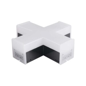 LED φωτιστικό σύνδεσμος σε σχήμα Χ 12W 4000K Μαύρου Χρώματος V-TAC – 10140
