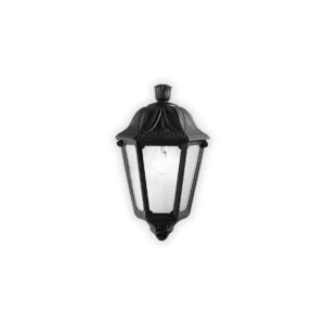 IDEAL LUX Απλίκα τοίχου DAFNE 1xE27 IP55 Μαύρου Χρώματος – 101552