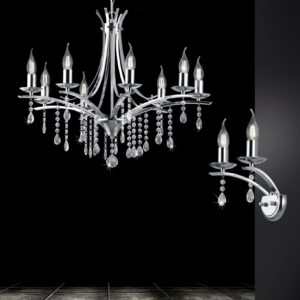 Πολυέλαιος Trio Lighting   E14 Χρώμιο Μεταλλικό    101600806