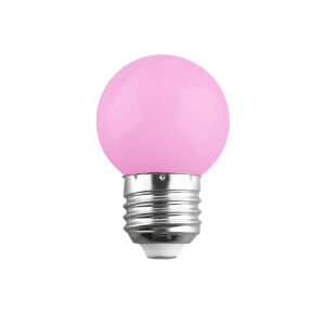 GloboStar® S-40009 Λάμπα LED E27 G45 Γλομπάκι 2W 120lm 260° AC 220-240V IP20 Φ4.5 x Υ6.9cm Ροζ – 2 Χρόνια Εγγύηση
