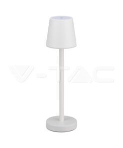 Επαναφορτιζόμενο Πορτατιφ LED 3W Dimmable Αφής Λευκό 3000Κ V-TAC – 10191