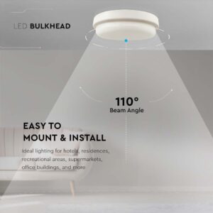 Πλαφονιέρα LED 12W 3000K Λευκού Χρώματος IP54 V-TAC – 10195