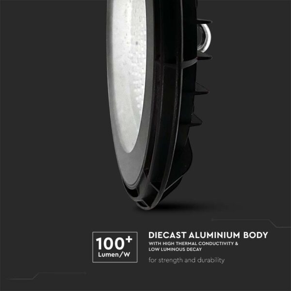 Φωτιστικό Καμπάνα LED 200W 4000K IP65 Μαύρου Χρώματος V-TAC – 10204VT