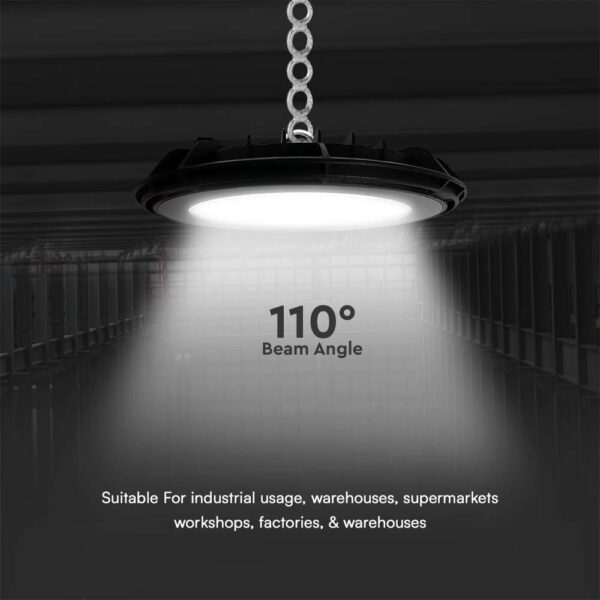 Φωτιστικό Καμπάνα LED 200W 4000K IP65 Μαύρου Χρώματος V-TAC – 10204VT