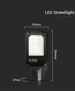 LED φωτιστικό δρόμου SMD 50W 4000Κ Μαύρου Χρώματος IP65 V-TAC – 10208