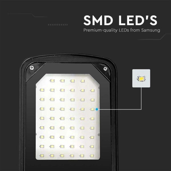 LED φωτιστικό δρόμου SMD 50W 4000Κ Μαύρου Χρώματος IP65 V-TAC – 10208