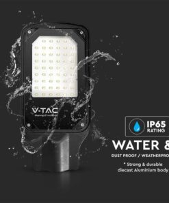 LED φωτιστικό δρόμου SMD 50W 4000Κ Μαύρου Χρώματος IP65 V-TAC – 10208