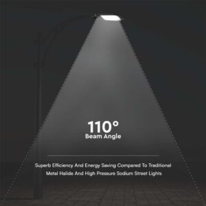 Φωτιστικό Δρόμου LED 100W 4000K IP65 Μαύρου Χρώματος V-TAC – 10210