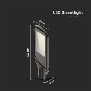 LED φωτιστικό δρόμου SMD 100W 6500Κ Μαύρου Χρώματος IP65 V-TAC – 10211
