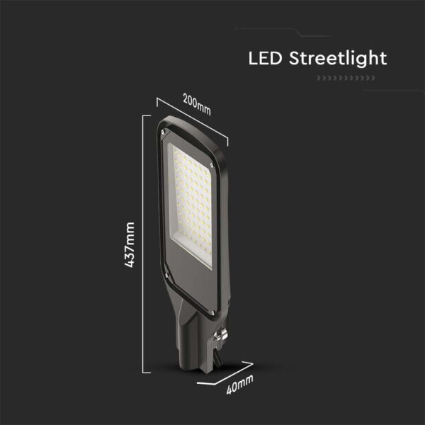 LED φωτιστικό δρόμου SMD 100W 6500Κ Μαύρου Χρώματος IP65 V-TAC – 10211