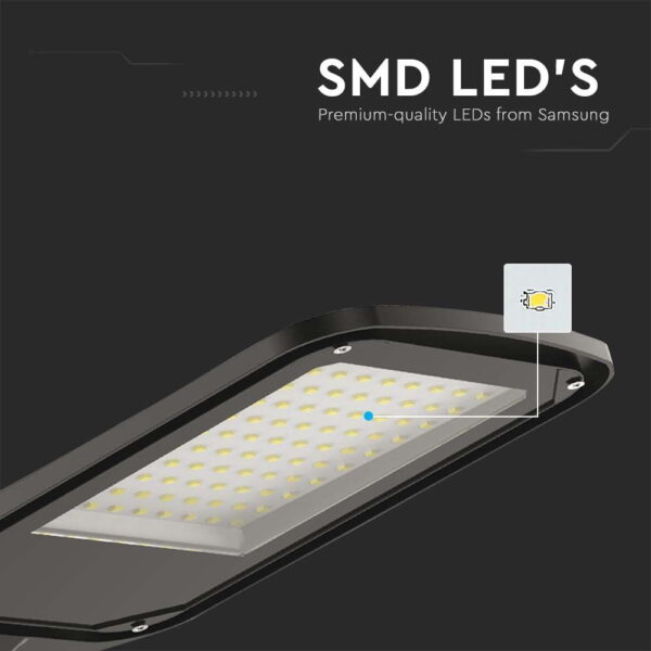 LED φωτιστικό δρόμου SMD 100W 6500Κ Μαύρου Χρώματος IP65 V-TAC – 10211