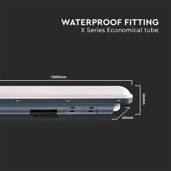 Φωτιστικό Οροφής LED 36W 4000K 1.2m IP65 Μαύρου Χρώματος V-TAC – 10213