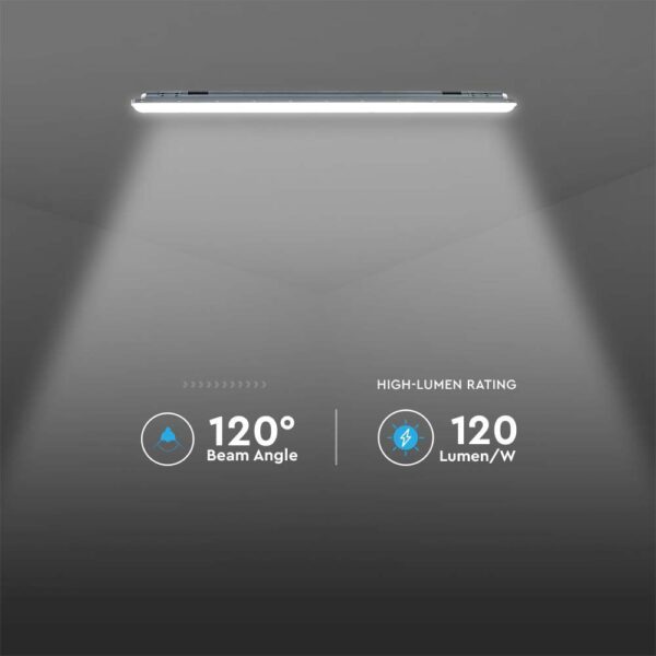 Φωτιστικό Οροφής LED 36W 4000K 1.2m IP65 Μαύρου Χρώματος V-TAC – 10213