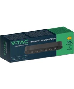 Μαγνητικό φωτιστικό ράγας ultra thin LED 48V 5W SMD 4000K Μαύρου Χρώματος V-TAC – 10233